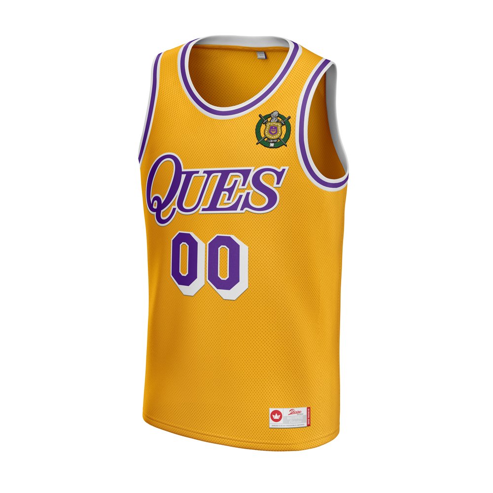 Omega PSI Phi Ques Basketball Jersey - La Retro Edition (Custom) L